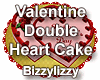 VDay Double Heart Cake