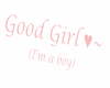 Good girl (boy) sign