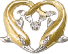 Gold Dolphin Love