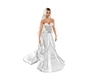 Silver White Bridal Gown