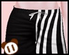 *Y* Black Stripe Shorts