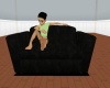 Black Cuddle Baby Couch