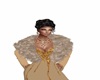 chale beige chic soir&eacute;e