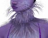 Purple Furry Neck Fur
