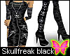SkullFreak black Dress