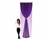 Tied Purple Curtain