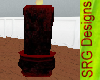 Blood Red Gothic Candle
