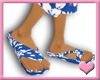 ~ Blue Aloha Sandals