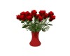 Vase Of Red Roses