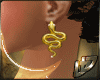 ~dd~ Gold Snake earring