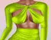 Green bodycon dress