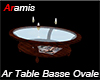 Ar Table Basse Ovale