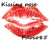 Kissing love pose