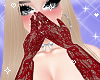 Gloves Lace Red