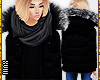 ! Warm Fur Coat Black