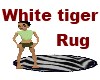 White tiger rug