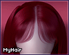 vita burgundy + bangs