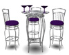 Black/Purple Bar Table