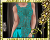 Turquoise  Lace GOWN XL