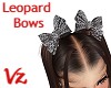 Leopard Hair Bows