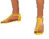 Sandals Yellow Flat Pol