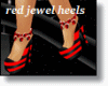 Red/Black Jewel Heels