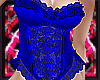 Blue Silk corset