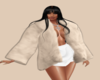 fur coat beige