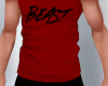 [A]Beast Red Tank Top