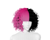 Black & Pink Curly Split