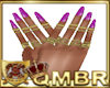 QMBR Nails Purple w Ring