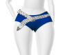 Blue Belted Shorts
