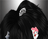 𝔁. Hair+clips black
