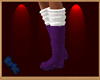 warm purple boots