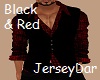 Shirt & Vest Black Red