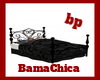 [bp] Black Couple Bed