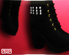 $ . Black Studded Boots