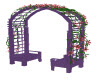 purple flower arch