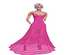 sheer lace n pink gown