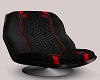Cuddle Chair-Black/Red