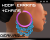 Hoop Earring+Chains 