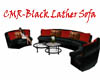 CMR/Black Lather Sofa