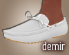 [D] Sir white loafer