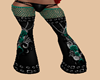 Teal Rose  Flares