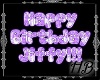 Jiffy Bday floor sign