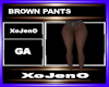 BROWN PANTS