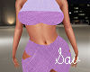 Lilac Linen Skirt Set