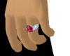 Male ring ruby diamond