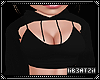 B! Black Open Hoodie