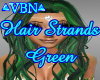 Hair strands Green